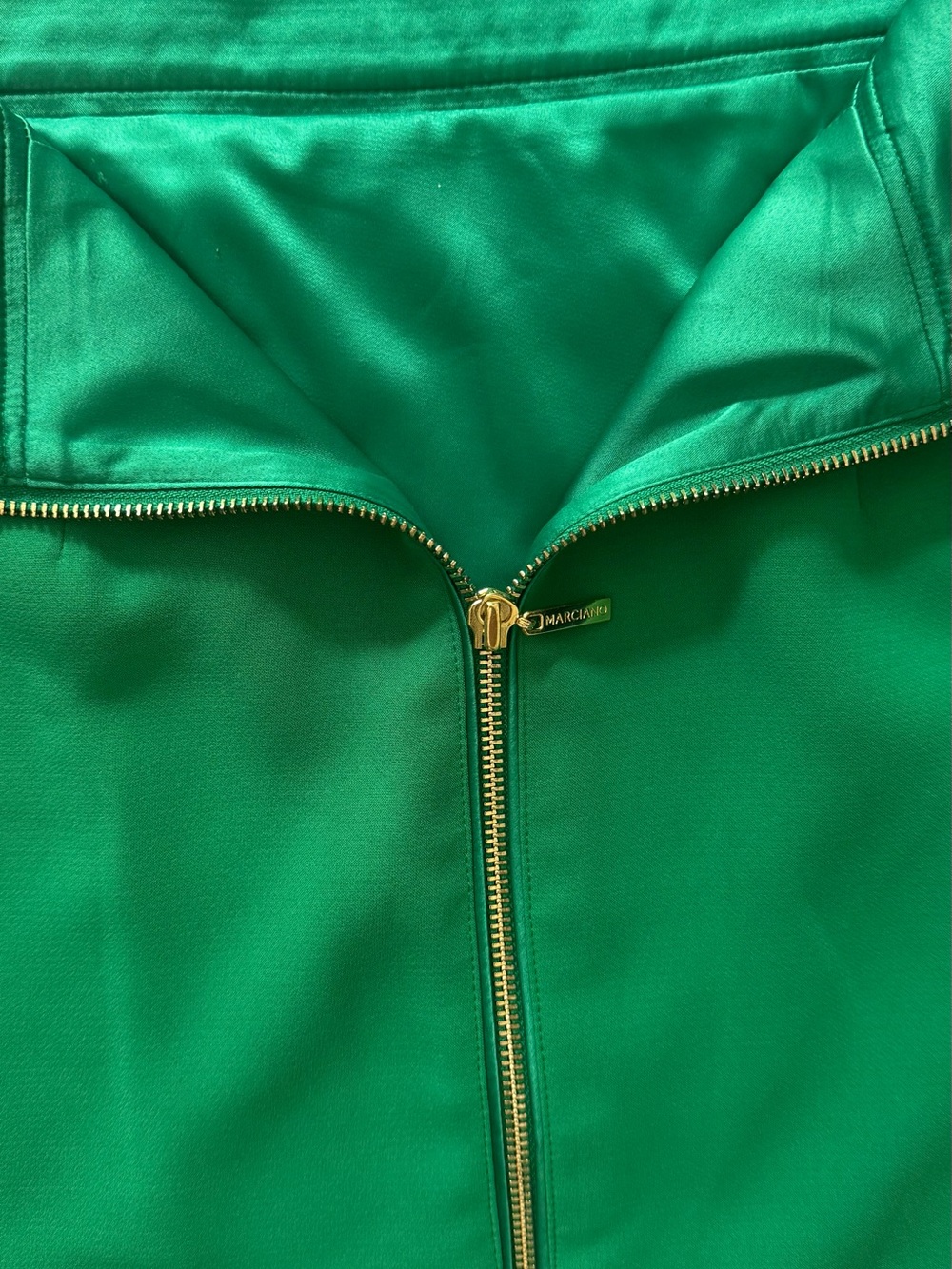Marciano Emerald Green High-Waist Pencil Skirt Double Zipper size 4 - Picture 7 of 10